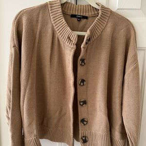 Quince Organic Cotton Cropped Cardigan, XL